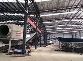河北時(shí)產(chǎn)200噸建筑垃圾處理生產(chǎn)線正在熱火朝天施工中